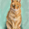 Custom Digital Oil Painting Cat